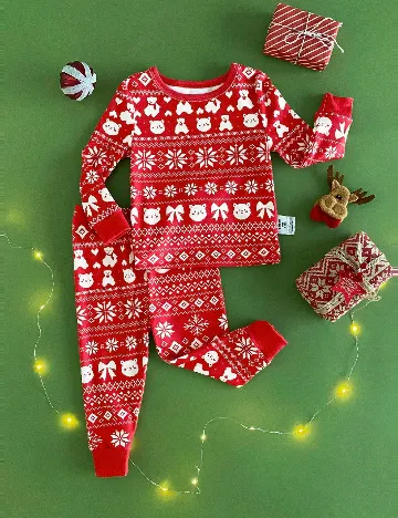 Pijama Shein Kids, rosu