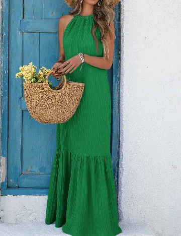 Rochie lunga SHEIN, verde