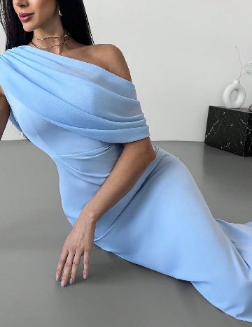 Rochie lunga SHEIN, albastru