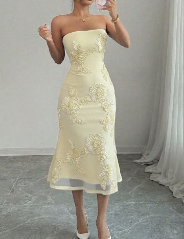 Rochie medie SHEIN, galben