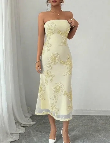 Rochie medie SHEIN, galben