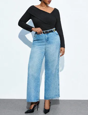 Bluza SHEIN CURVE, negru