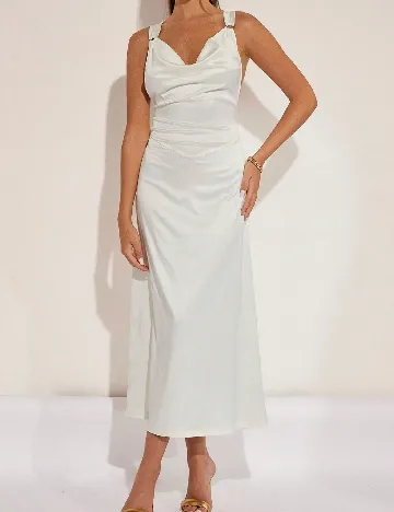 Rochie medie SHEIN, ecru