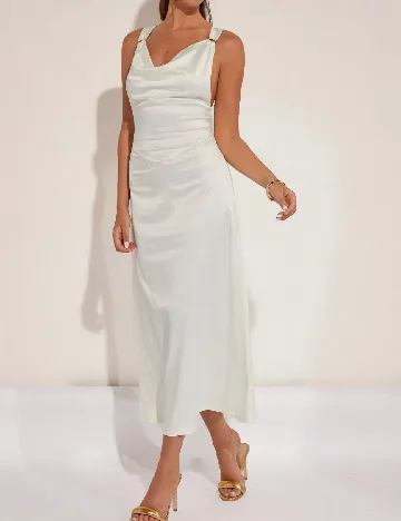 Rochie medie SHEIN, ecru