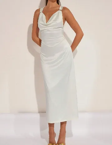 Rochie medie SHEIN, ecru