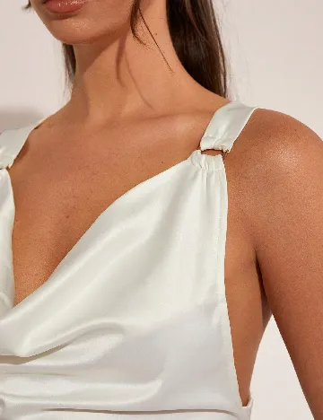 Rochie medie SHEIN, ecru