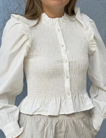 Camasa Only Carmakoma, alb