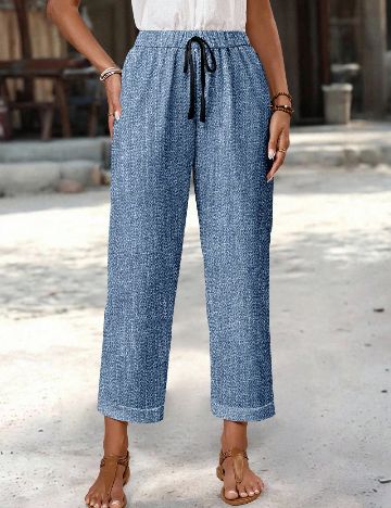 Pantaloni Emery Rose, albastru