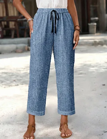 Pantaloni Emery Rose, albastru