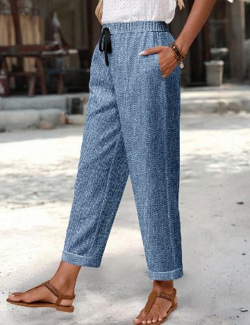 Pantaloni Emery Rose, albastru