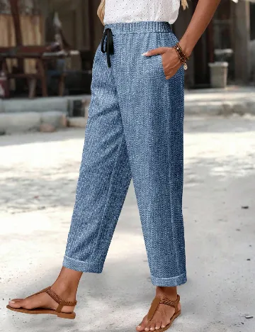 Pantaloni Emery Rose, albastru