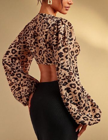 Top Haute, animal print