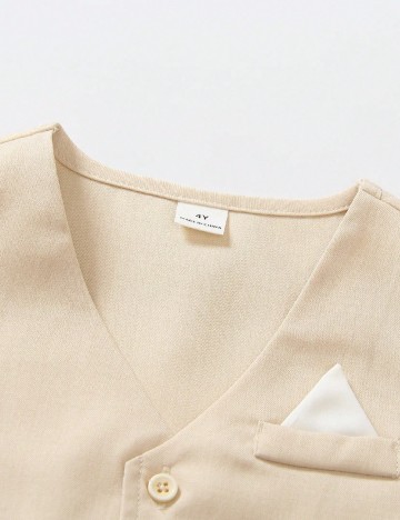 Costum Shein Kids, crem