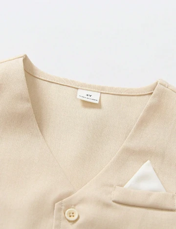 Costum Shein Kids, crem