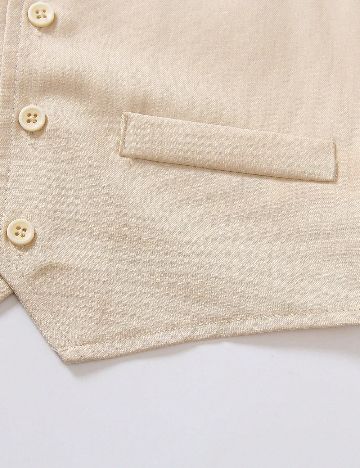 Costum Shein Kids, crem