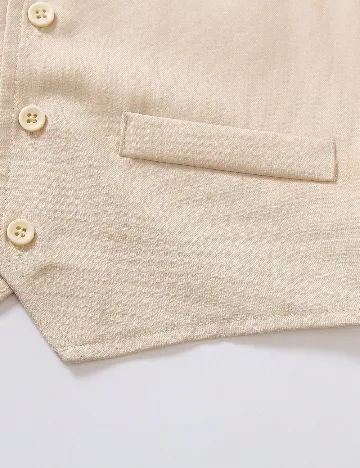 Costum Shein Kids, crem