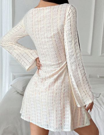 Rochie scurta SHEIN, crem