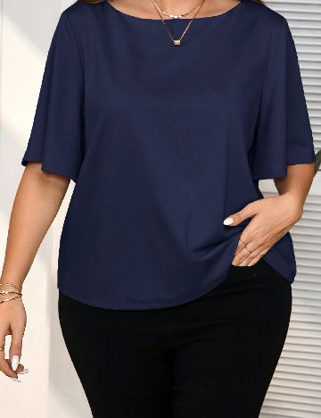 Bluza SHEIN CURVE, bleumarin