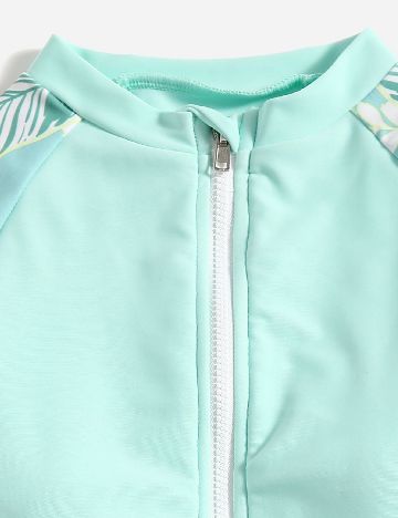 Salopeta de plaja Shein Kids, turcoaz