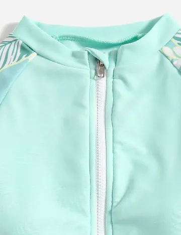 Salopeta de plaja Shein Kids, turcoaz