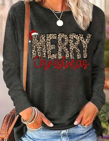 Bluza SHEIN CURVE, gri inchis