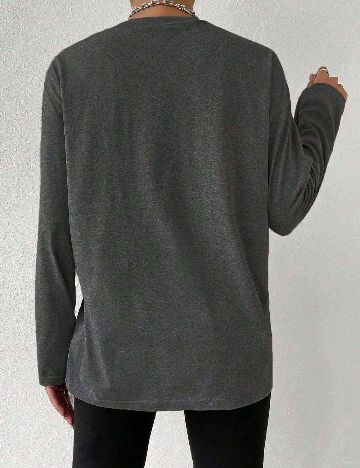 Bluza SHEIN CURVE, gri inchis