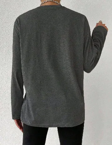 Bluza SHEIN CURVE, gri inchis