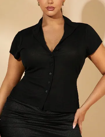 Bluza SHEIN CURVE, negru