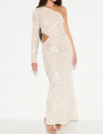 Rochie lunga SHEIN, crem