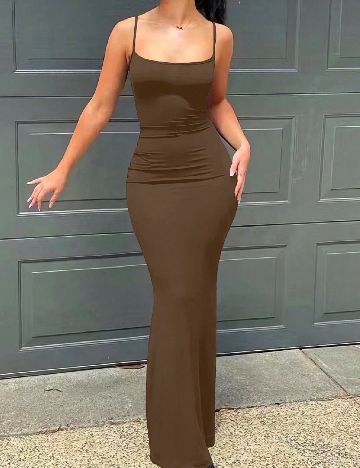 Rochie lunga SHEIN, maro