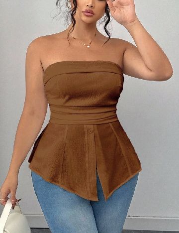 Top SHEIN CURVE, maro