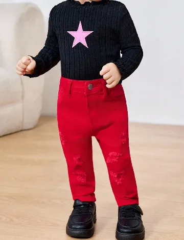 Blugi Shein Kids, rosu