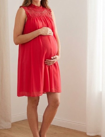 Rochie scurta Only Maternity, corai