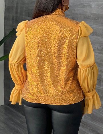 Camasa SHEIN CURVE, galben