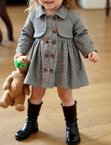 Jacheta Shein Kids, negru