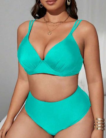 Costum de baie SHEIN CURVE, albastru