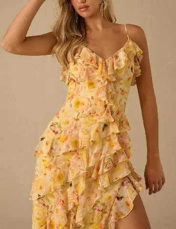 Rochie lunga SHEIN, floral print