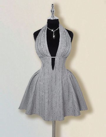 Rochie scurta SHEIN, gri