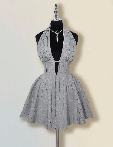 Rochie scurta SHEIN, gri