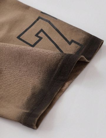 Tricou Oversize Romwe, maro