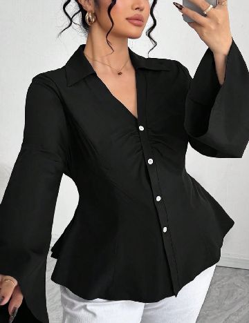 Camasa SHEIN CURVE, negru