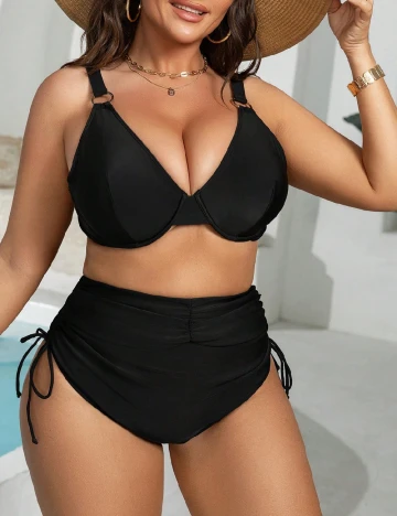Costum de baie SHEIN CURVE, negru