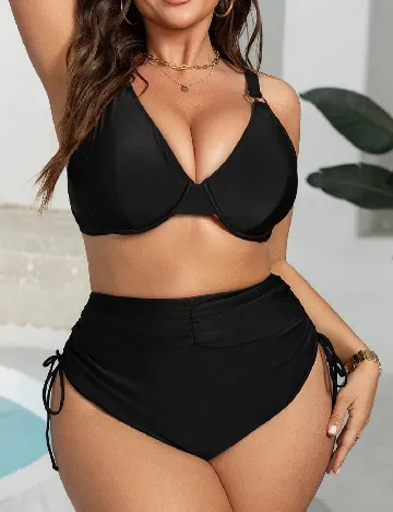 Costum de baie SHEIN CURVE, negru
