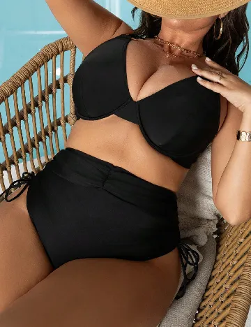 Costum de baie SHEIN CURVE, negru