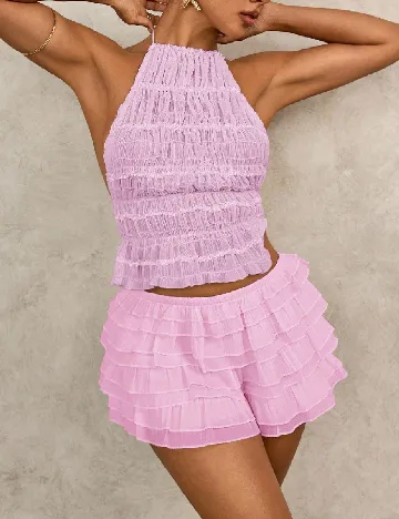 Fusta pantalon SHEIN, roz