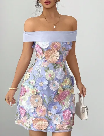 Rochie scurta SHEIN, floral print