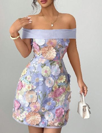Rochie scurta SHEIN, floral print