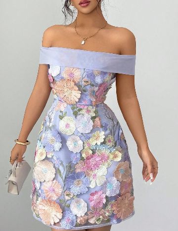 Rochie scurta SHEIN, floral print
