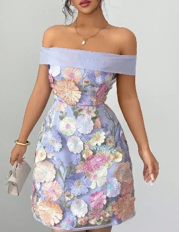 Rochie scurta SHEIN, floral print