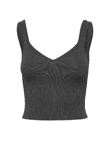 Top Jacqueline de Yong, gri inchis